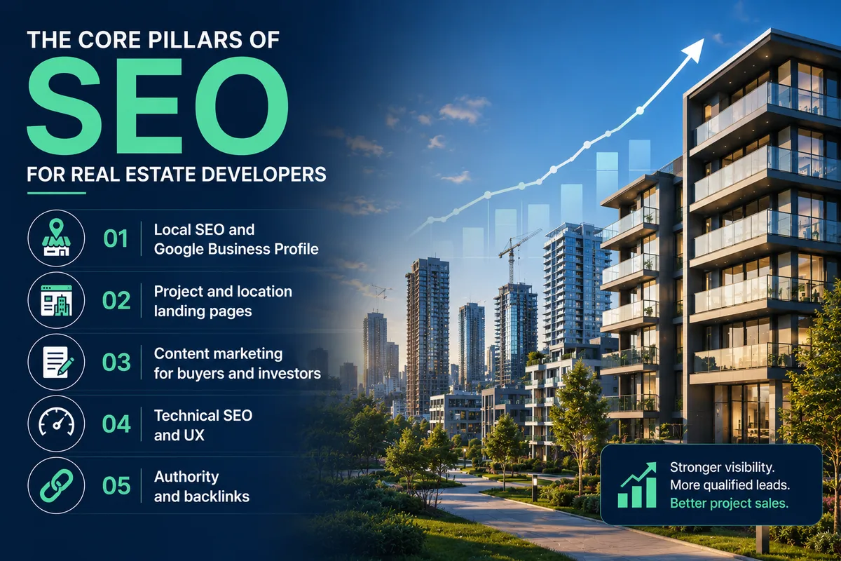 The core pillars of SEO for real estate developers in Mauritius